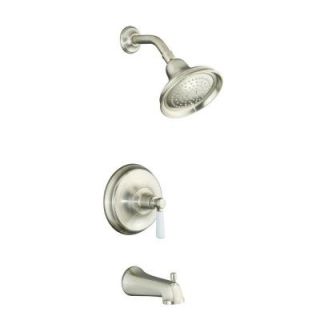KOHLER Bancroft Pressure Balancing Bath and Shower Faucet Trim in Vibrant Brushed Nickel (Valve not included) K T10581 4P BN