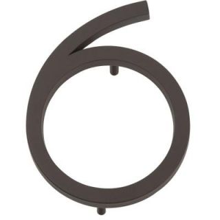 Atlas Homewares Modern Avalon Collection 4.5 in. Oil Rubbed Bronze Number 6 AVN6 O