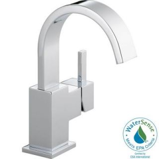 Delta Vero Single Hole 1 Handle High Arc Bathroom Faucet in Chrome 553LF