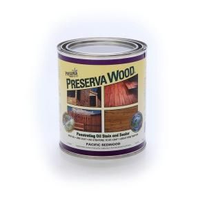 Preserva Wood 1 qt. Oil Based Pacific Redwood Penetrating Stain and Sealer 42504