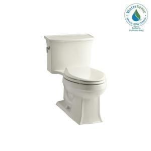 KOHLER Archer 1 piece 1.28 GPF High Efficiency Elongated Toilet in Biscuit 3639 96