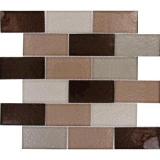 MS International Ayres Blend Subway 12 in. x 12 in. x 8 mm Glass Mesh Mounted Mosaic Tile SMOT GLBST AB8M