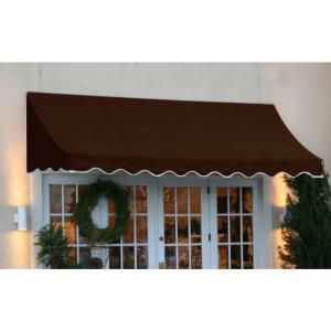AWNTECH 18 ft. Nantucket Window/Entry Awning (56 in. H x 48 in. D) in Brown NT44 18BRN