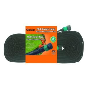 Gilmour 5/8 in. x 25 ft. Flat Soaker Water Hose 27025HD