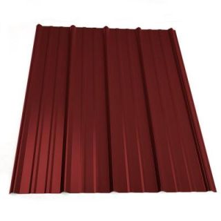 Metal Sales 14 ft. Classic Rib Steel Roof Panel in Red 2313524