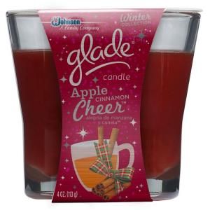 Glade Holiday 4 oz. Apple Cinnamon Cheer Candle 647408