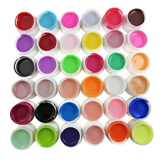 36 Color Pure Colors 8ml Nail Art UV Builder Gel for Manicure Nails Tips