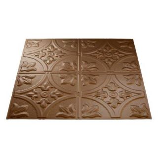 Fasade 4 ft. x 8 ft. Traditional 2 Argent Bronze Wall Panel S51 28