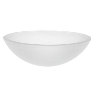 DECOLAV Translucence Vessel Sink in Frosted Glass Crystal 1019T FCR