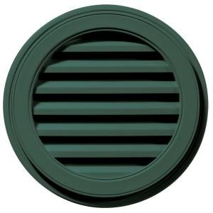Builders Edge 22 in. Round Gable Vent #028 Forest Green 120032222028