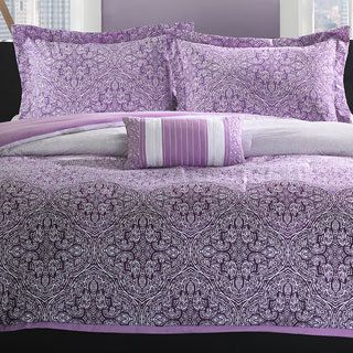 Mi Zone Mizone Carmen 4 piece Comforter Set Purple Size Twin
