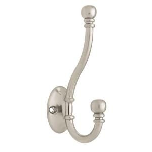Liberty Ball End Coat and Hat Decorative Hook in Satin Nickel B46305Z SN C