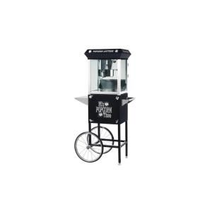 Great Northern Popcorn Time Popcorn Popper Machine with Cart in Black 6088