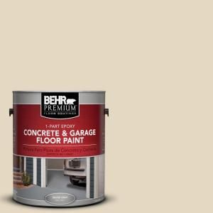 BEHR Premium 1 Gal. #PFC 16 Wool Coat 1 Part Epoxy Concrete and Garage Floor Paint 90001