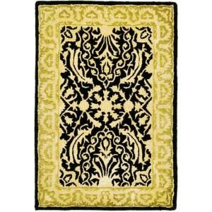 Safavieh Silk Road Black and Ivory 2 ft. x 3 ft. Accent Rug SKR213B 2