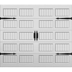 Martin Garage Doors Select Selection Signature 9 ft. x 7 ft. Grooved Panel White Mist Steel Back Insulation Garage Door HDIY 000673