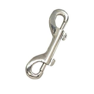 Lehigh 60 lb. x 3 9/16 in. Nickel Plated Steel Double End Bolt Snap Hook 7004S 12