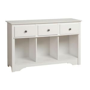 Prepac Monterey 3 Drawer Living Room Console Table WLC 4830 K
