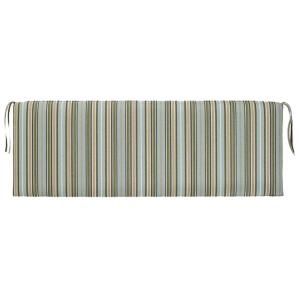 Home Decorators Collection Cilantro Stripe Sunbrella Outdoor Bench Cushion 1573820620