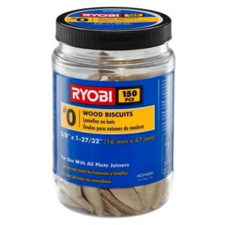 Ryobi #0 Wood Biscuits (150 Pieces) A05WB00