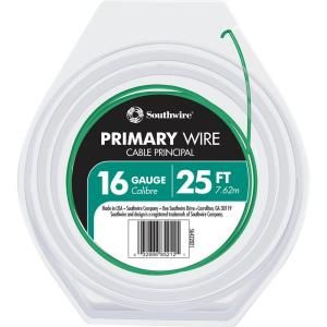 Southwire 25 ft. 16 Gauge Primary Wire   Green 56422021