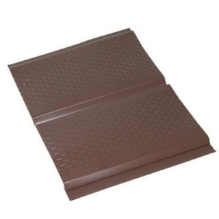 Amerimax Home Products 12 in. x 12 in. Brown Aluminum Vented Soffit 7710219