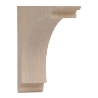 Waddell 5 in. x 1 3/4 in. x 5 in. Small Arch Wood Corbel CR312