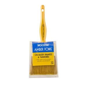 Wooster 3 in. Amber Fong Bristle Brush 0011230030