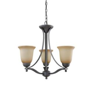 Commercial Electric 3 Light Rustic Iron Chandelier ESS8113 3