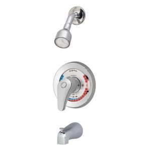 Symmons Temptrol II 1 Hande Tub and Shower Faucet Trim Kit in Chrome (Valve Included) BP 56 2 LR X