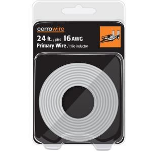Cerrowire 24 ft. 16 AWG Primary Wire   White 207 1202R24