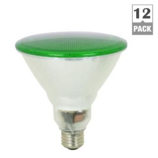 Feit Electric 100W Equivalent Green PAR38 CFL Flood Light Bulb (12 Pack) BPESL23PAR38T/G/12