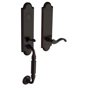 Baldwin Manchester Oil Rubbed Bronze Left Handed Full Dummy Handleset with Wave Lever 85350.102.LFD