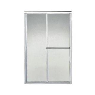 Sterling Plumbing Deluxe 44 in. x 65 1/2 in. Framed Bypass Shower Door in Silver with Pebbled Glass Texture 5960 44S