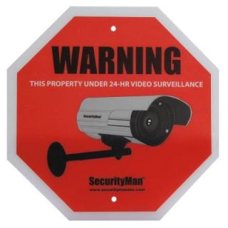 SecurityMan Surveillance Warning Sign in English (2 Pack) Sign2PK EN
