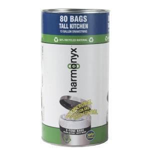 Harmonyx 13 gal. Trash Bag with Microban (80 Count)   2 Pack DISCONTINUED HMX13090080B
