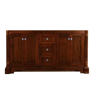 Virtu USA Megan 60 in. W x 21 1/2 in. D x 33 in. H Vanity Cabinet Only in Antique Oak DISCONTINUED RD 11060 CAB AO