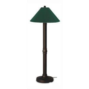 Patio Living Concepts Seaside 60 in. Outdoor Bronze Floor Lamp with Forest Green Shade DISCONTINUED 22627