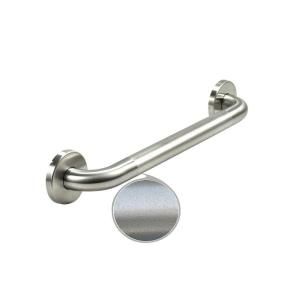 WingIts Premium Series 16 in. x 1.25 in. Grab Bar in Satin Peened Stainless Steel (19 in. Overall Length) WGB5SSPE16