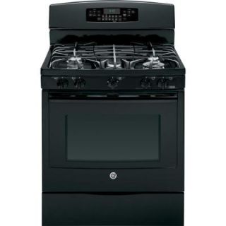 GE Profile 5.6 cu. ft. Dual Fuel Range with Self Cleaning Convection Oven in Black P2B940DEFBB