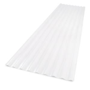 Palruf 26 in. x 8 ft. Clear PVC Roofing Panel 100423