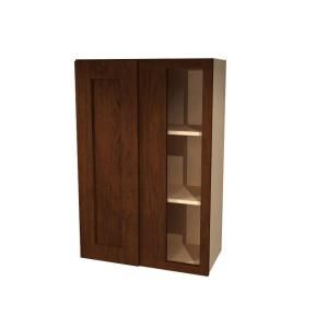 Home Decorators Collection 27x36x12 in. Assembled Wall Blind Corner Cabinet in Franklin Manganite Glaze WBCU2736R FMG