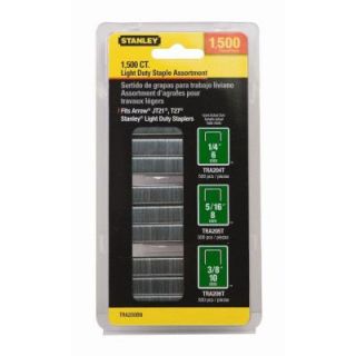 Stanley 1,500 Units 29/64 in. Wide Light Duty Staples TRA200BN