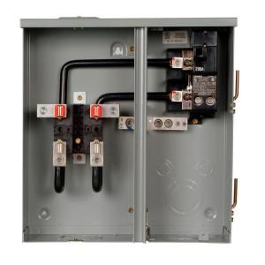 Siemens 200 Amp 2 Space 2 Circuit Meter Socket and Main Breaker Load Center MM0202B1200