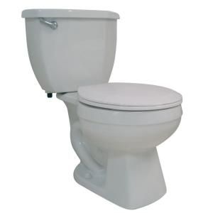 Glacier Bay All In One 2 piece 1.68 GPF Round Toilet in White WCRS1NI6P2 W
