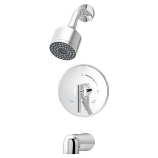 Symmons Dia 1 Handle Tub/Shower System In Chrome S 3502 CYL B