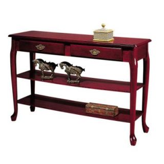 Home Decorators Collection 47 in. W Traditional Mahogany Two Shelf Console Table DISCONTINUED 2502700260