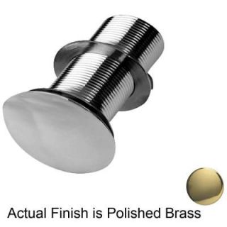 Pegasus Push Button Pop Up Umbrella Drain in Polished Brass UD701 PB