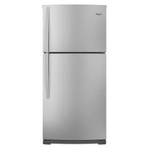 Whirlpool 18.9 cu. ft. Top Freezer Refrigerator in Monochromatic Stainless Steel WRT359SFYM