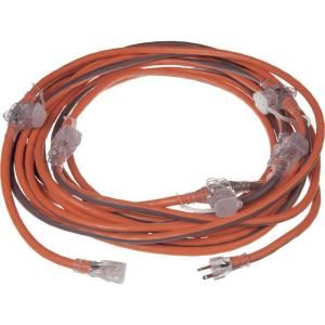 RIDGID 50 ft. 12/3 Multi Outlet Extension Cord 614 16366BB